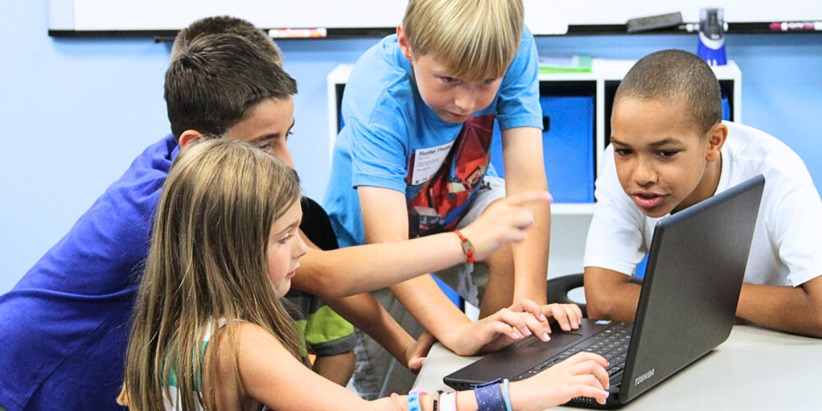 Kids Observing Results of STEM Experiments